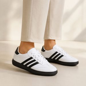 b5f065d9-c6aa-4d32-80c3-a87b4e57ea09 سامبا زنانه سفید مشکی